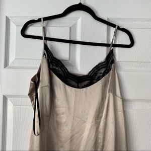 Calvin Klein Satin Lace Slip Dress